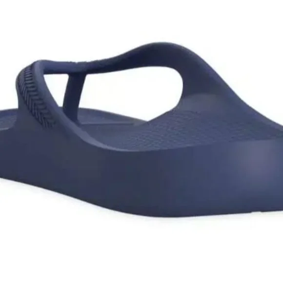 Lightfeet Arch Support Flip Flops New w/ Tags Navy Size EU 46-47 M 13 W 14 - Picture 4 of 15